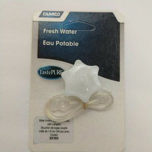 Freshwater Male Hose Plug 3/4" With Landyard Tastepure Camco 22103